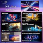Hisense 55" E6 Cinema Series QLED 4K UHD Smart Fire TV (55E6QF, 2025 Model) - QLED, AI Light Sensor, Dolby Vision · Atmos, Voice Remote with Alexa